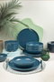 Hermia Vajilla de Porcelana de 12 Piezas Azul Oscuro MOD12Y1A740925